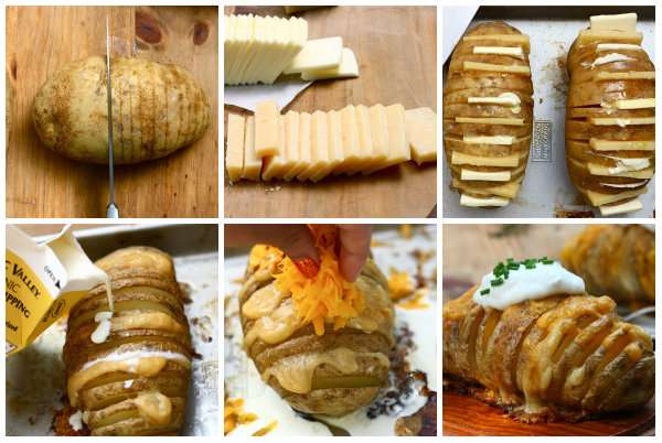 Hasselback au fromage
