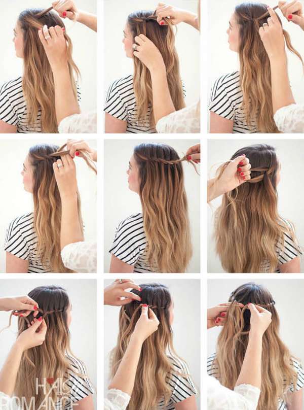 Une tresse cascade