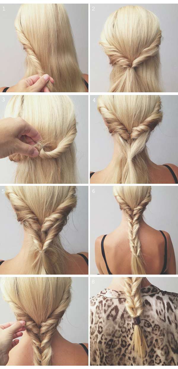 Une fausse tresse queue de poisson