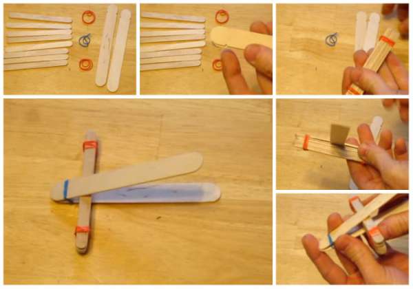 Fabriquer une catapulte avec des bâtonnets de glace