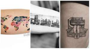 18 idées de tatouages pour les personnes qui aiment voyager