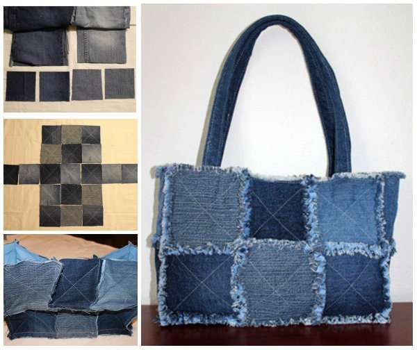 Sac en jean fait maison cheap