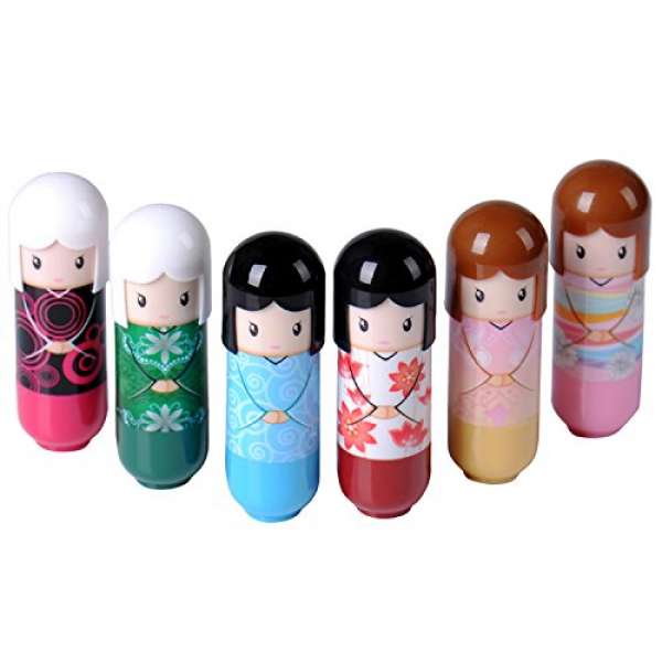 Baumes à lèvres hydratants et rigolos en forme de poupée japonaise