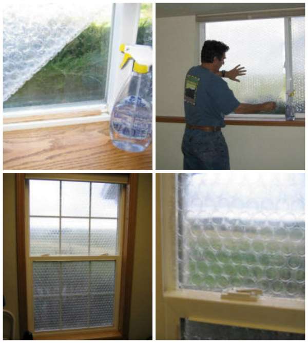 Isolez vos fenêtres avec du papier bulle