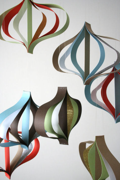 Décorations rondes en papier