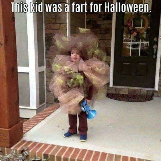 Cet enfant est un pet cet Halloween