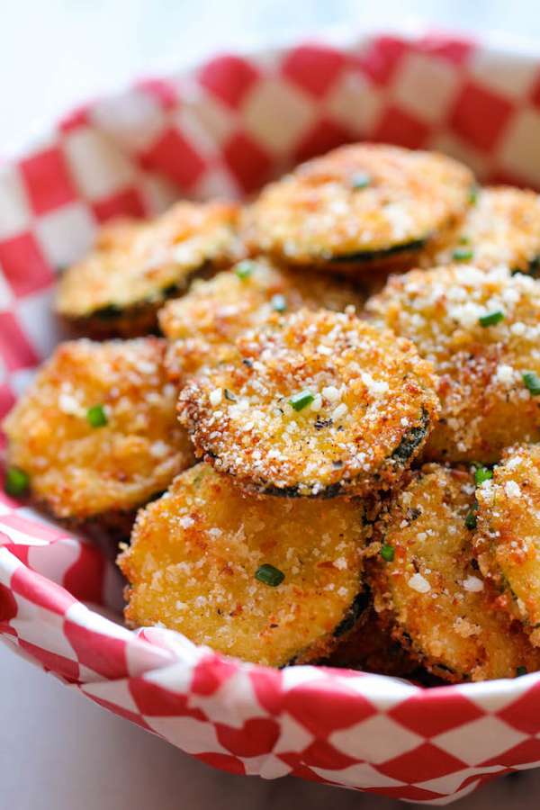 Croustillants de courgettes et parmesan