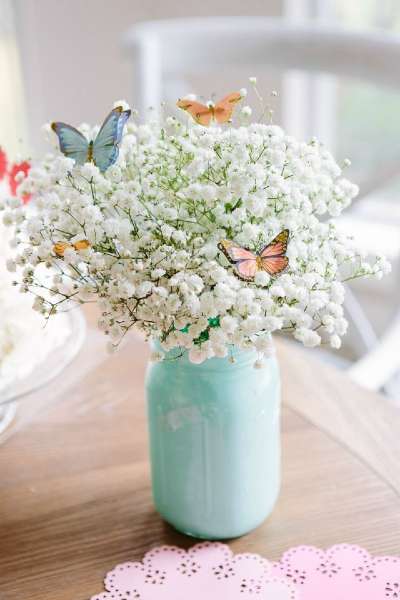 Bouquet avec des papillons