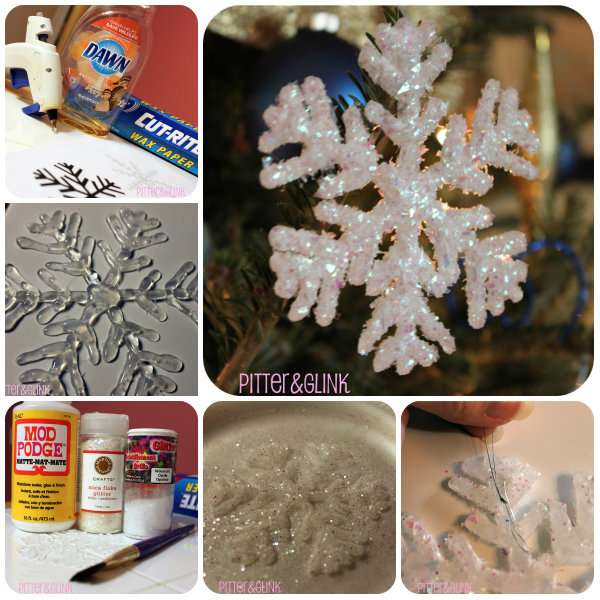 Réalisez des flocons de neige décoratifs avec de la colle chaude
