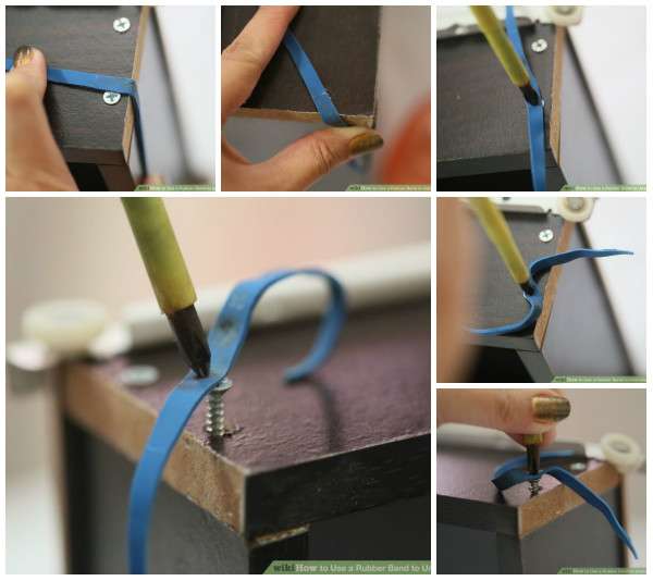 Utilisez un élastique pour retirer aisément une vis foirée
