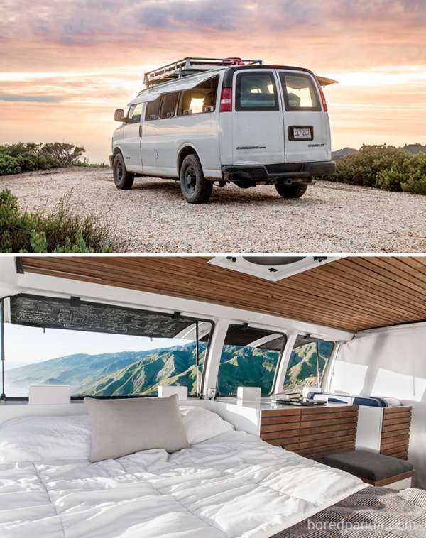 Cette caravane minimaliste et branchée