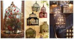 16 idées de décorations splendides avec des cages d'oiseaux