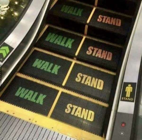 Cet escalator vous montre comment procéder