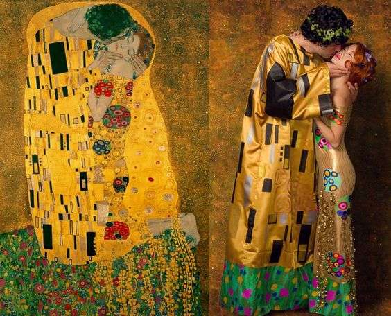 Un tableau de Gustave Klimt vivant