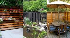 19 idées de clôtures de jardin en palette