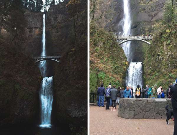La différence entre la photo d'un site touristique sur instagram et la réalité