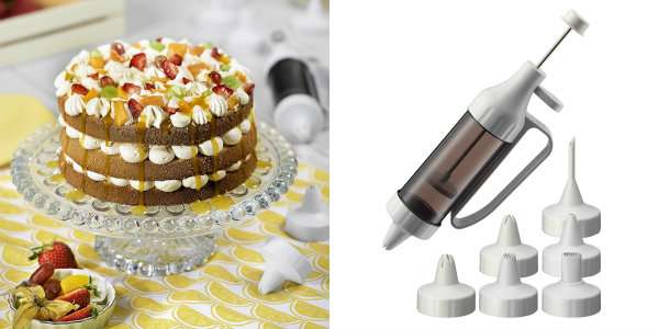 Une poche à douille en forme de seringue facile à manipuler pour glacer vos gâteaux