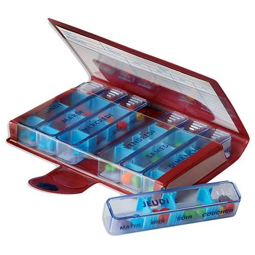 Une boîte à pilules organisée pour ne plus oublier de prendre ses médicaments