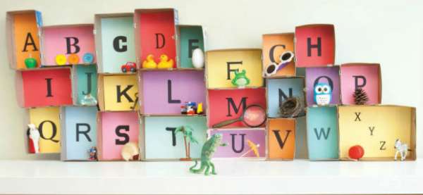 Les étagères alphabet