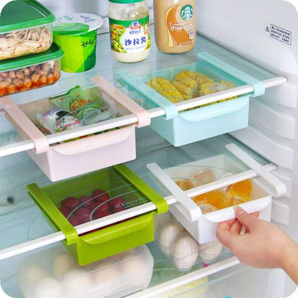 Des boites de rangements spécialement faites pour le frigo