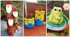 17 personnages rigolos à fabriquer pour votre jardin