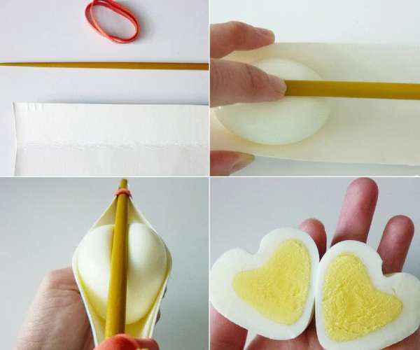 Essayez cette technique pour avoir un œuf dur en forme de cœur