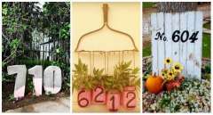 15 Idées originales de numéros de maison à fabriquer soi-même