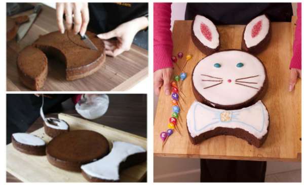 Gâteau lapin blanc