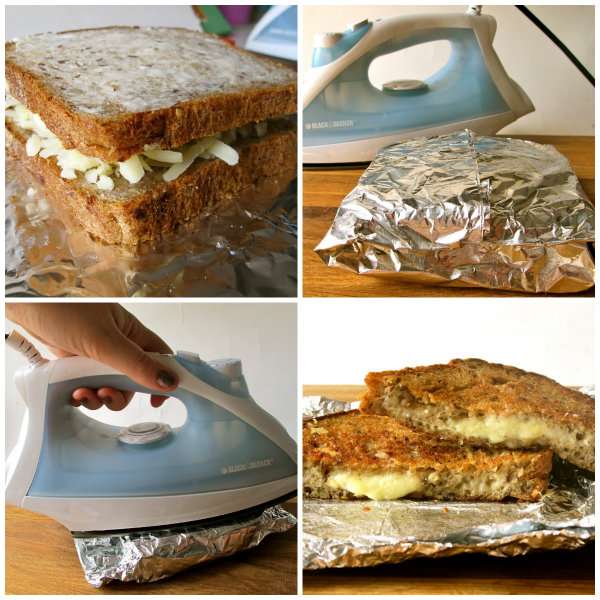 Utilisez le fer à repasser pour faire un sandwich grillé au fromage