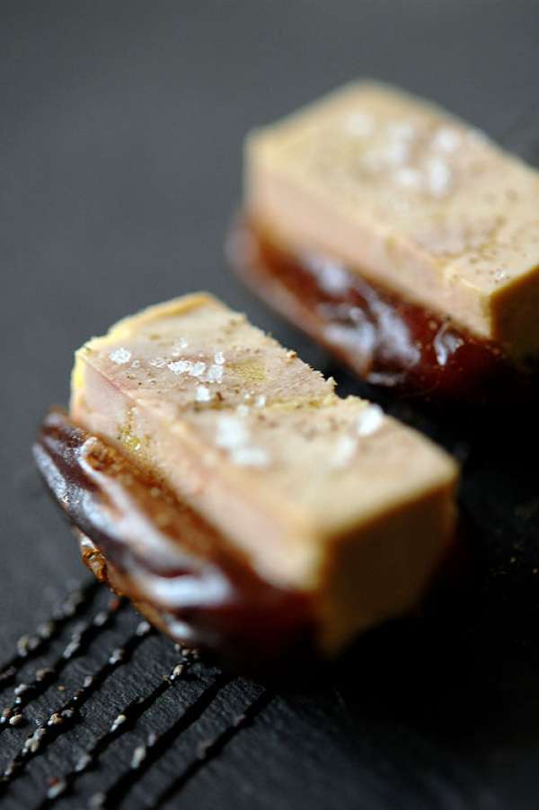 Dattes au foie gras
