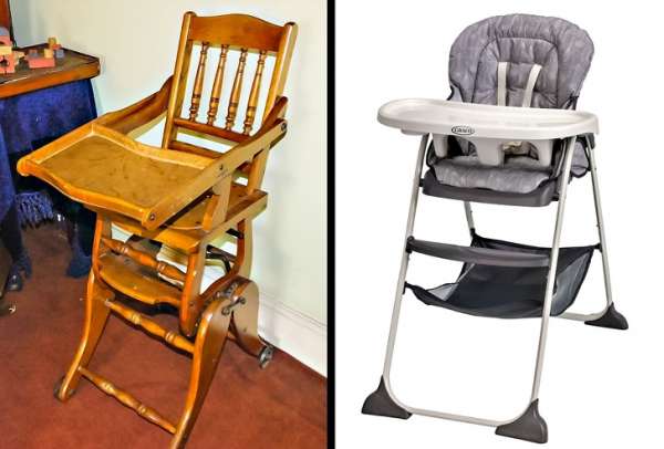 La chaise haute pour bébé a bien changé