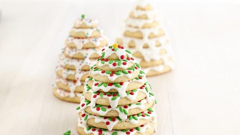Sapin de Noël en cookies