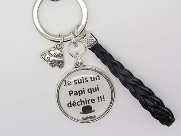 Porte-clé pour un papi qui déchire