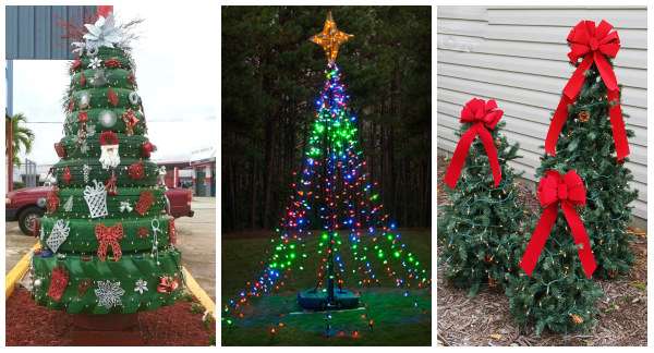22 Sapins d'extérieur à fabriquer soi-même - Guide Astuces