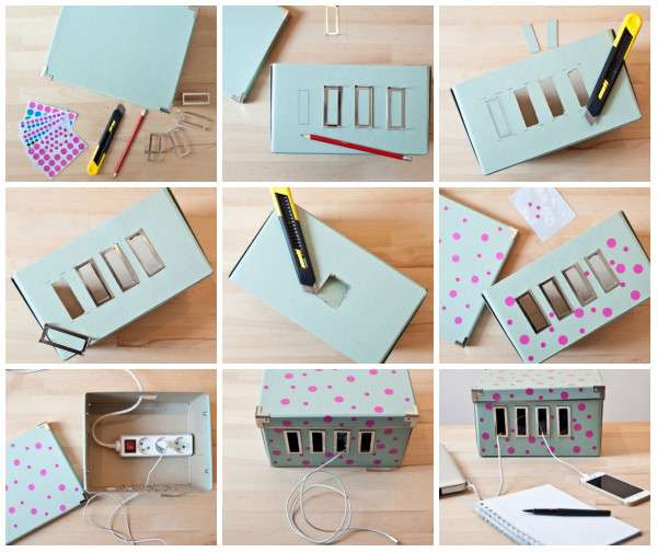 DIY - Boîte pour cacher une multiprise 