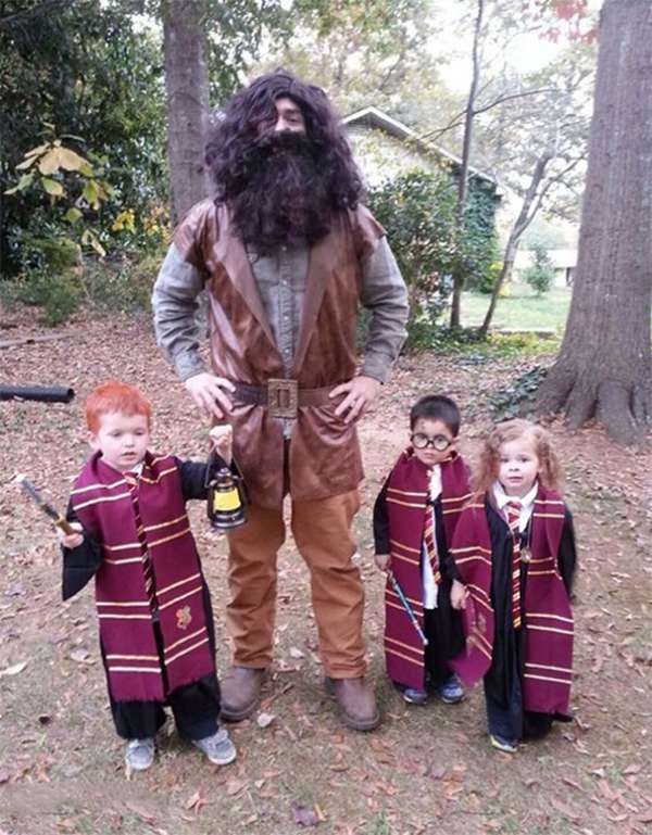 Déguisement Harry Potter Hermione, Ron Weasley et Hagrid