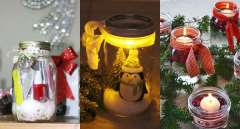 20 DIY de Noel avec des pots de verre