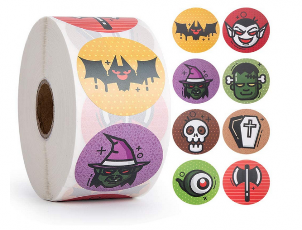 1000 Halloween Stickers Party Pack
