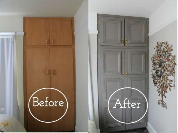 Améliorez la déco de votre pièce en repeignant la porte du placard