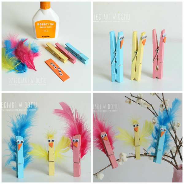 Petits oiseaux sur une branche