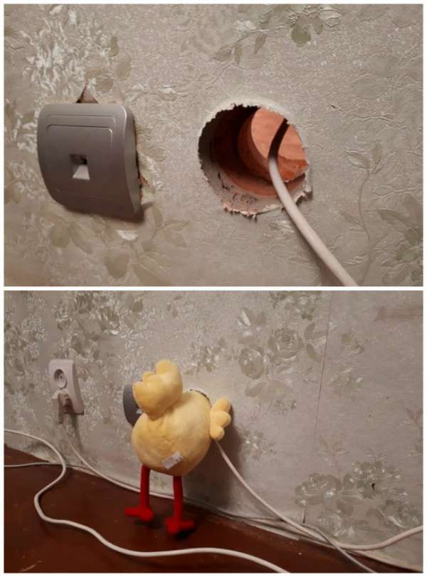 Voici comment cacher un trou dans le mur