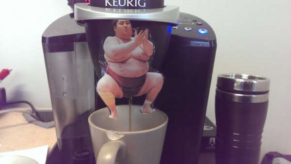 Un collègue a mis cela sur ma machine à café