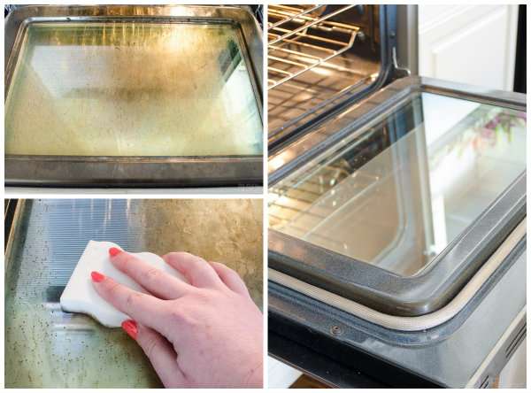 La goma mágica para limpiar el cristal del horno