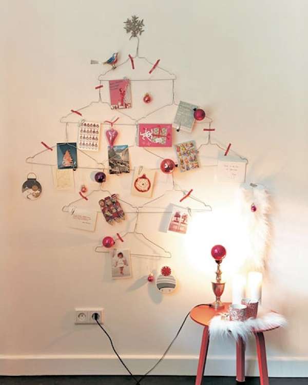 Sapin de Noël pour y accrocher vos cartes de voeux