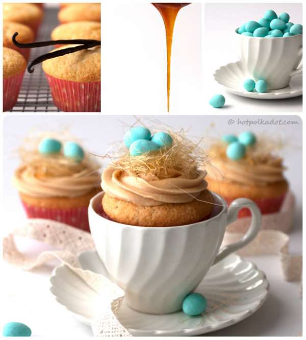 Cupcakes nids d'oiseaux pour Pâques