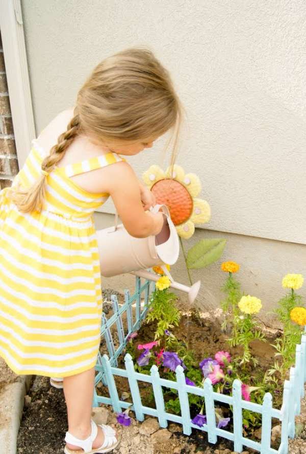 Mini jardin pour les enfants