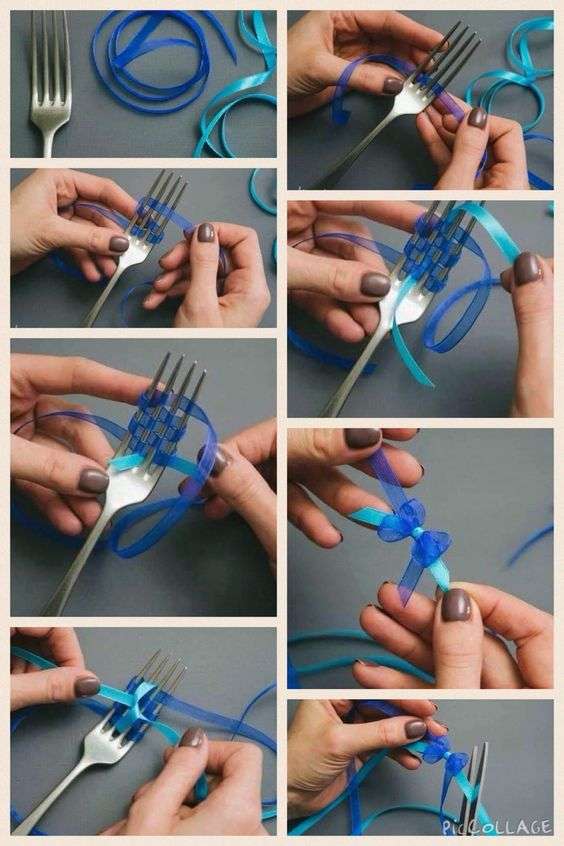 Fourchette pour faire de jolis petits nœuds