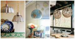 20 idées inspirantes de luminaires design avec de la récup