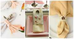 16 Ronds de serviettes créatifs à faire soi-même pour la décoration de table
