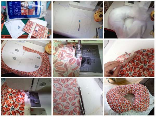 Un coussin d'allaitement DIY